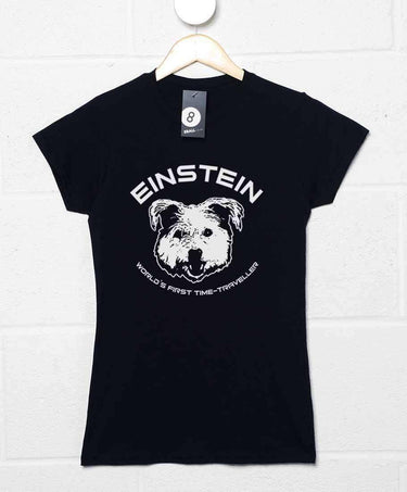 Einstein First Time Traveller Womens Fitted T-Shirt 8Ball